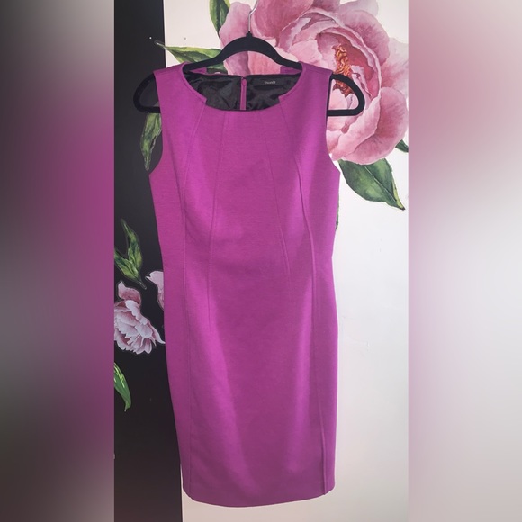 NWOT💥TAHARI. 💎 Chic Purple Dress. - Picture 3 of 10